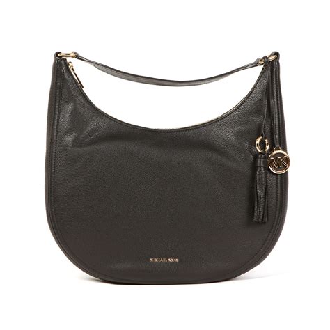 michael kors lydia black|MICHAEL Michael Kors Lydia Large Signature Hobo .